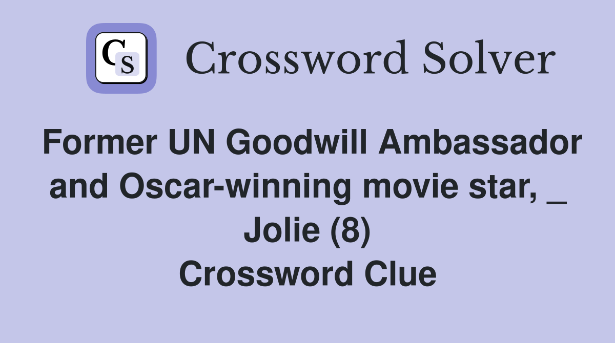 Former UN Goodwill Ambassador and Oscarwinning movie star, _ Jolie (8